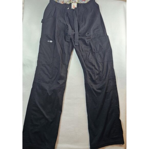 NEW Koi Classic Lindsey 701 Scrub Pants Women Size M TALL Color Black 7 Pockets - Picture 1 of 9